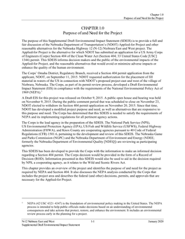 Nebraska Highway 12 Niobrara East and West Supplemental Draft Environmental Impact Statement