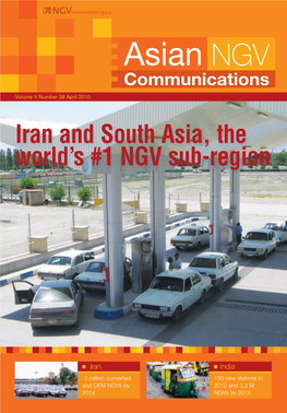 Iran and South Asia, the World's #1 NGV Sub-Region