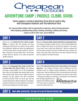 Adventure Camp |Paddle. Climb. Swim