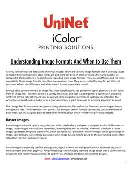 Understanding Image Formats and When to Use Them