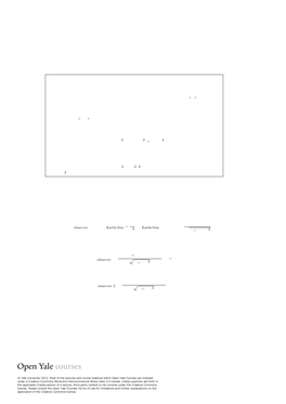 Physics 200 Problem Set 7 Solution Quick Overview: Although Relativity Can Be a Little Bewildering, This Problem Set Uses Just A