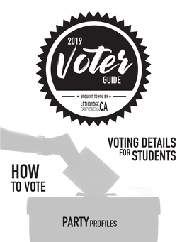 To Vote Voting Details Students