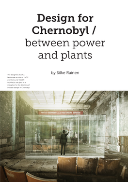 Design for Chernobyl / Between Power and Plants