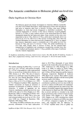 The Antarctic Contribution to Holocene Global Sea Level Rise