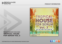 Tropical House for Serum Vol.3