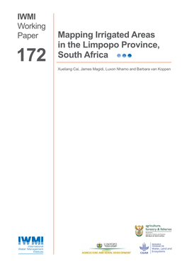 Mapping Irrigated Areas in the Limpopo Province, South Africa