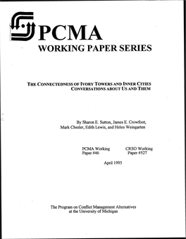 Working Paper Series