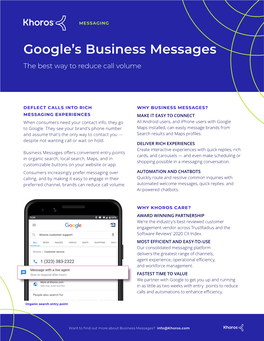 Google's Business Messages