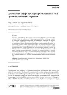 Optimization Design by Coupling Computational Fluid Dynamics and Genetic Algorithm 125