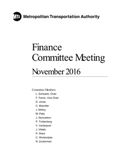 Finance Committee Meeting