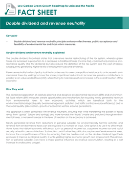 FS Double Dividend and Revenue Neutrality 01 02