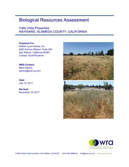 Biological Resources Assessment