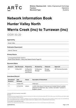 OGW-30-20 Werris Creek