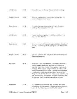 HS2 Aylesbury Podcast (Completed 07/29/19) Page 1 of 7