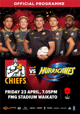 FRIDAY 23 APRIL, 7.05PM FMG STADIUM WAIKATO Salute To