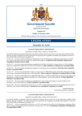 Government Gazette of 31 October 2014