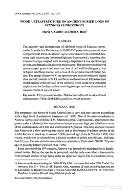 Downloaded from Brill.Com10/02/2021 07:21:54PM Via Free Access 126 IAWA Journal, Vol