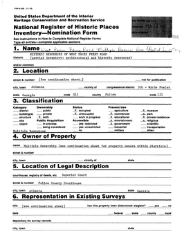 National Register of Historic Places Inventory Nomination Form 5