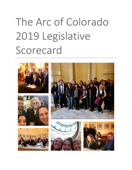 The Arc of Colorado 2019 Legislative Scorecard