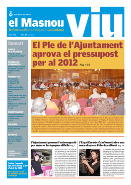 El Ple De L'ajuntament Aprova El Pressupost Per Al 2012 Pàg. 4