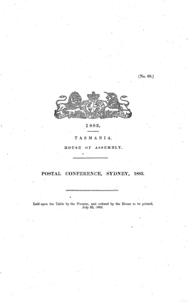 Postal Conference Sydney 1883