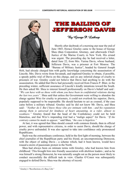 Bailing of Jeff Davis