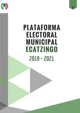 2021 Plataforma Electoral Municipal Ecatzingo