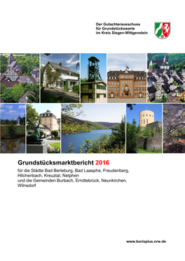 Der Gutachterausschuss Für Grundstückswerte Im Kreis Siegen-Wittgenstein