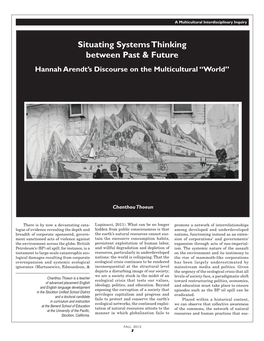 Situating Systems Thinking Between Past & Future: Hannah