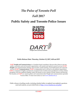 Newstalk 1010 Pulse Police Results C October 12 2017