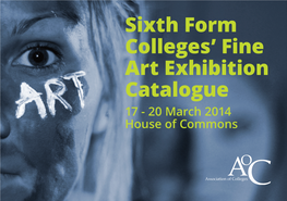 Sixth Form Colleges' Fine Art Exhibition Catalogue