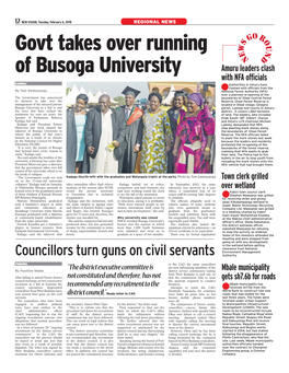 Govt Takes Over Running of Busoga University