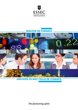 Succeed in Any Field of Finance Master in Finance