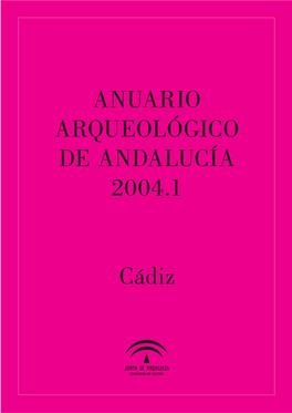 ANUARIO ARQUEOLÓGICO DE ANDALUCÍA 2004.1 Cádiz