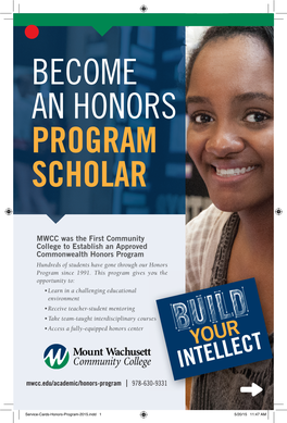 Become an Honors Program Scholar