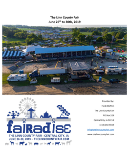 The Linn County Fair June 26Th to 30Th, 2019
