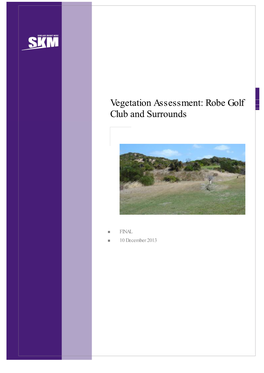 Vegetation Assessment: Robe Golf Club and Surrounds