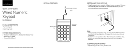 Wired Numeric Keypad