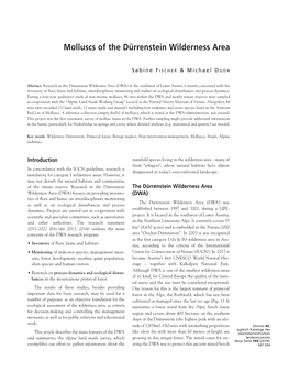 Molluscs of the Dürrenstein Wilderness Area