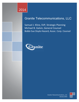 Granite Telecommunications, LLC