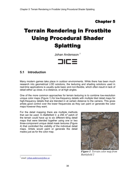 Terrain Rendering in Frostbite Using Procedural Shader Splatting