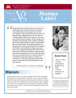 Jhumpa Lahiri