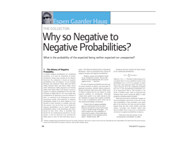 Why So Negative to Negative Probabilities?