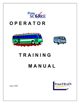 Pennscore Operator Training Manual