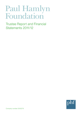 Trustee Report and Financial Statements 2011/12