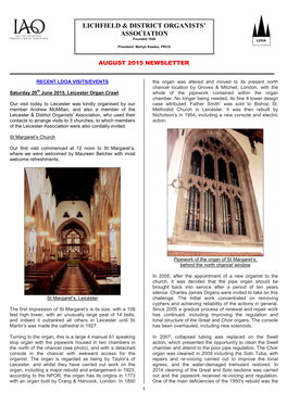 Lichfield & District Organists' Association