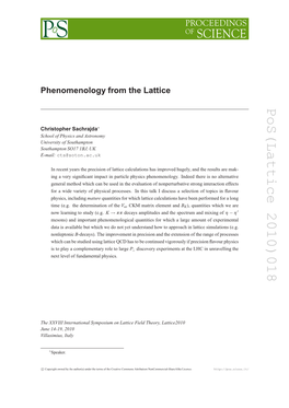 Pos(Lattice 2010)018 ′ Η − Η Medfor a Long the Range of Processes Ce