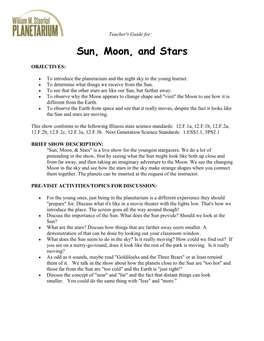 Sun, Moon, and Stars