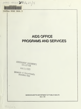 AIDS Office : Programs and Service