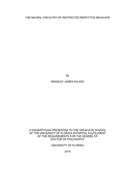 University of Florida Thesis Or Dissertation Formatting